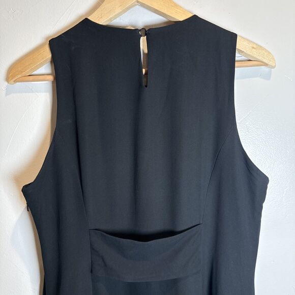 Banana Republic Black Silk Maxi Dress Women's Size 10 - Picture 8 of 16